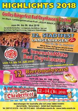 Großes Innenstadt-Oktoberfest Bad Oeynhausen 2020