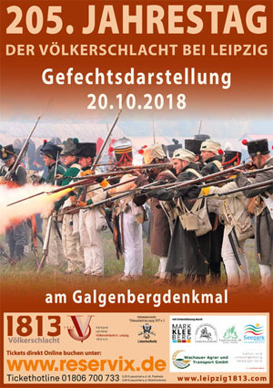 201. Jahrestag der Völkerschlacht 1813 bei Leipzig