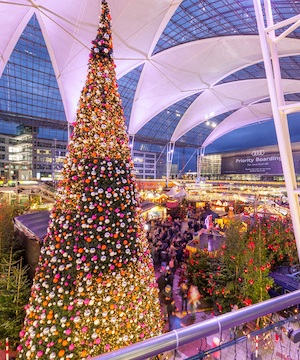 Weihnachts- und Wintermarkt am Flughafen München 2023