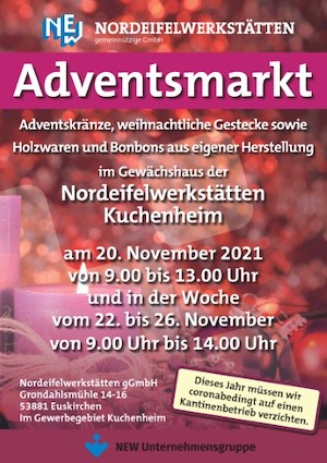 Adventsmarkt der Nordeifelwerkstätten