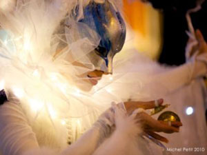 Weihnachtliche Lichter in Montbéliard